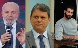 Quaest para presidente: Lula tem 30%; Tarcsio, 13%; e Gusttavo Lima, 12%
