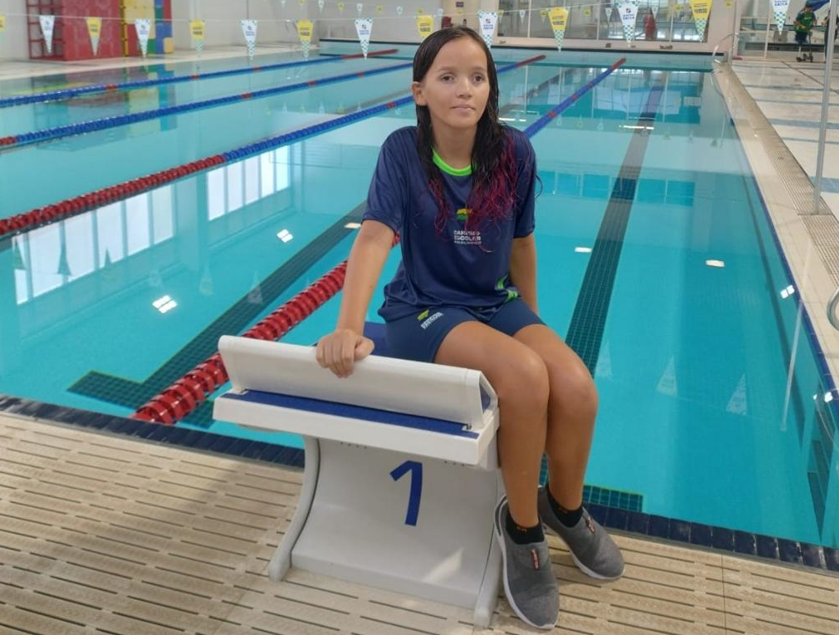 Atleta de nata��o representa Mato Grosso na 1� fase do Camping Escolar Paral�mpico