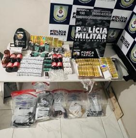 Fora Ttica prende um e fecha fbrica clandestina de anabolizantes em quitinete