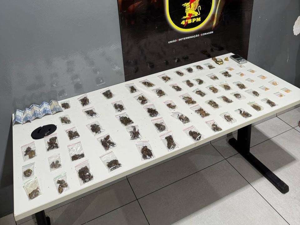 Pol�cia prende duas pessoas por tr�fico de drogas em V�rzea Grande