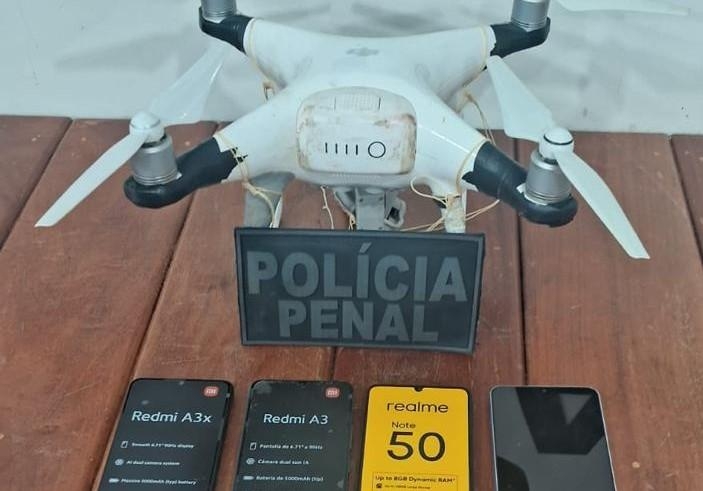 Celulares, drogas e drone s�o apreendidos em unidades prisionais no fim de semana