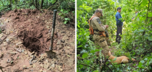 Pol�cia investiga cemit�rio clandestino ap�s descoberta de corpos enterrados em Rondon�polis
