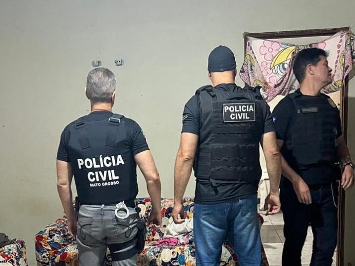 Pol�cia Civil cumpre sete mandados contra fac��o criminosa em Alto Taquari; dois homens s�o presos