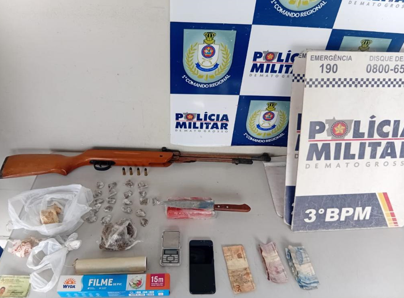 PM prende suspeito que planejava ataque a base policial em Cuiab�