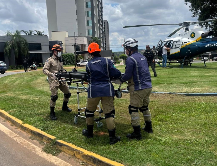 Bombeiros e Ciopaer realizam resgate de trabalhador rural em estado grave em MT