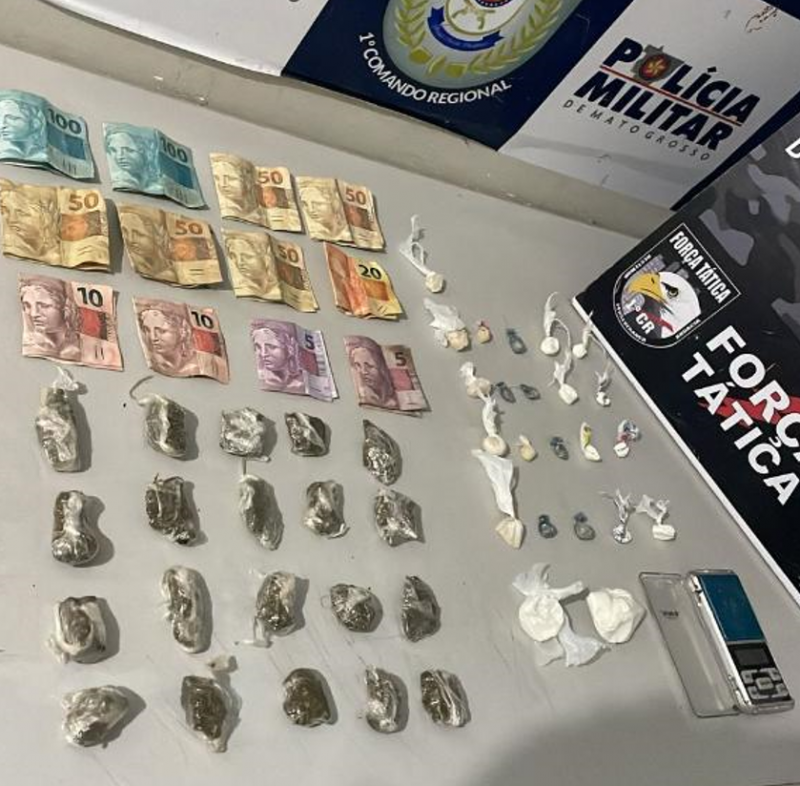 Jovem monitorado por tornozeleira eletr�nica � preso por tr�fico de drogas em Cuiab�