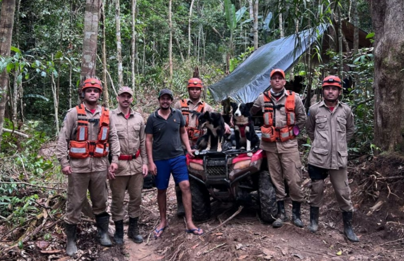 Homem � resgatado ap�s 12 dias perdido em Floresta