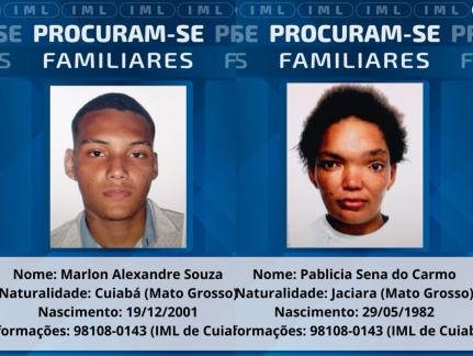 Dois cad�veres identificados aguardam familiares para libera��o no IML de Cuiab�