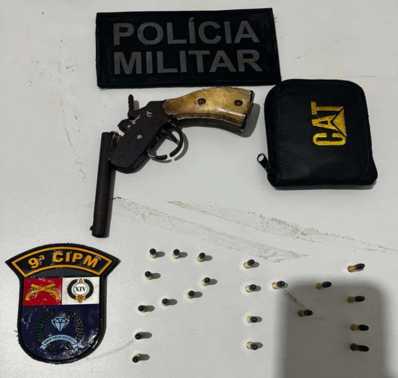 Idoso � preso por porte ilegal de arma em Diamantino