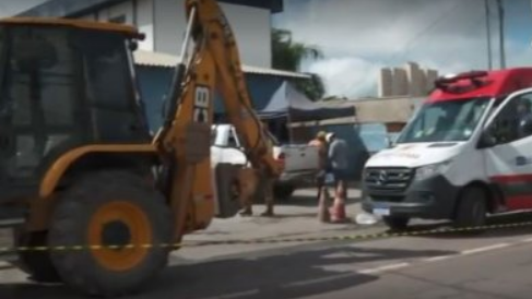 Idoso sofre infarto e morre enquanto trabalhava em obra da rede de esgoto