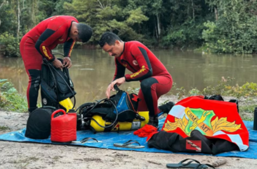 Jovem desaparece durante mergulho no Rio Lira em Sorriso