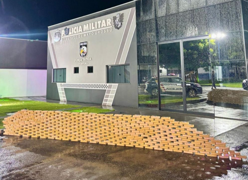 Pol�cia Militar apreende 411 quilos de pasta base de coca�na em Pontes e Lacerda
