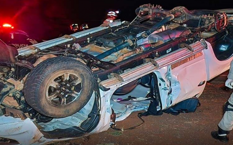 Jovem mato-grossense morre em capotamento no Paran�; pais e irm�os ficam feridos
