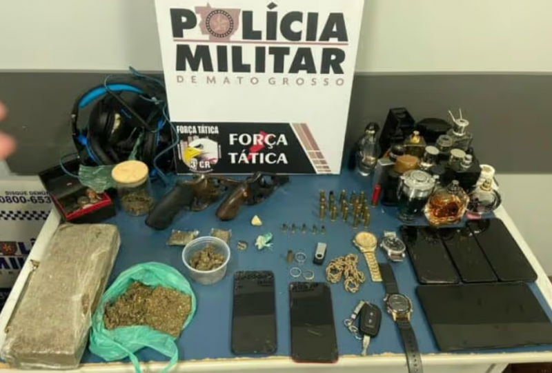 Suspeito de roubos morre em confronto com a PM e comparsa � preso em Sinop