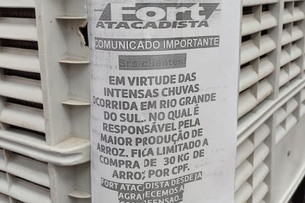 Atacadista de Cuiab� limita compra de arroz, mas associa��o nega orienta��o