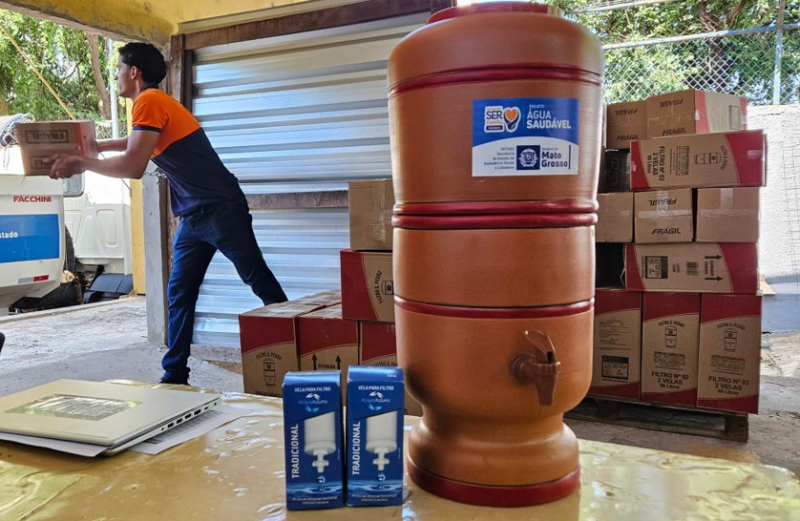 Setasc distribui 40 mil filtros de �gua para fam�lias em situa��o de vulnerabilidade em MT