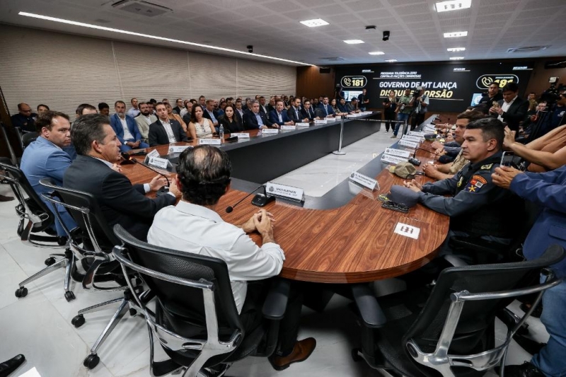 Governo de MT lan�a Disque Extors�o contra fac��es criminosas e garante den�ncias com sigilo absoluto