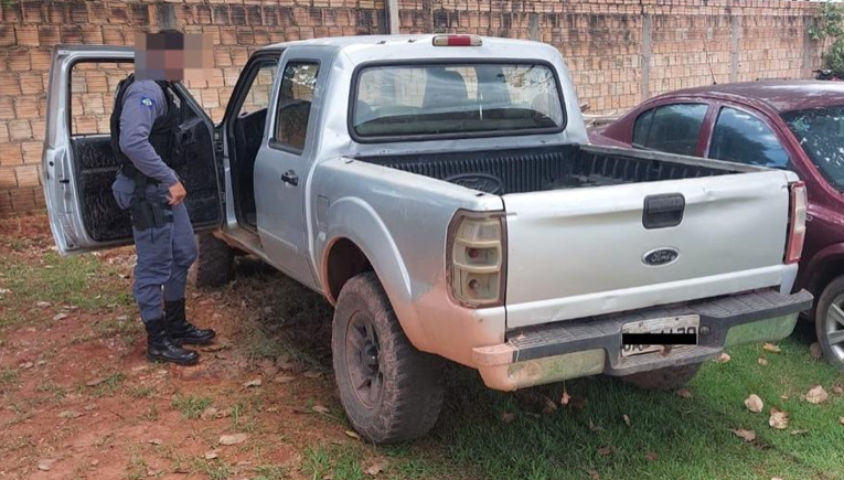 Pol�cia Militar recupera caminhonete roubada com aux�lio das c�meras do Vigia Mais MT