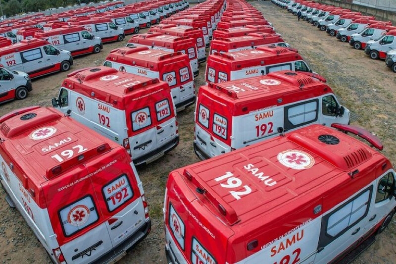 Governo Federal entrega cinco novas ambulncias para o Samu em Mato Grosso