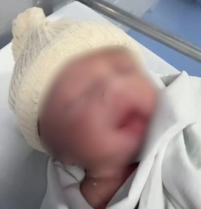 Beb� arrancada da barriga da m�e recebe alta e fica sob cuidados do pai e da av� materna