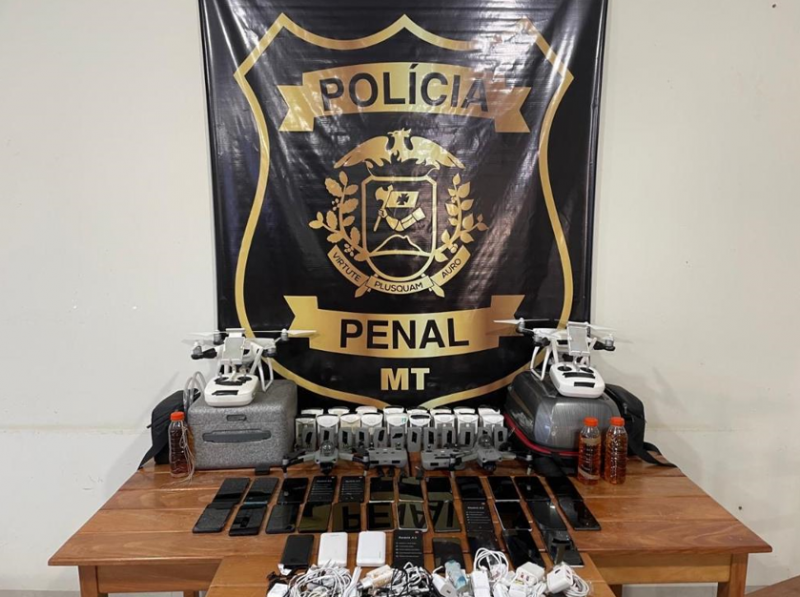 Pol�cia Penal frustra entrega de drogas e celulares por drones em penitenci�ria