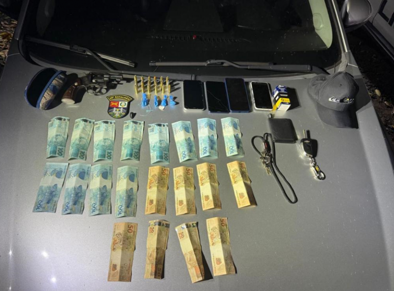 Homem � preso por tr�fico de drogas e porte ilegal de arma em V�rzea Grande