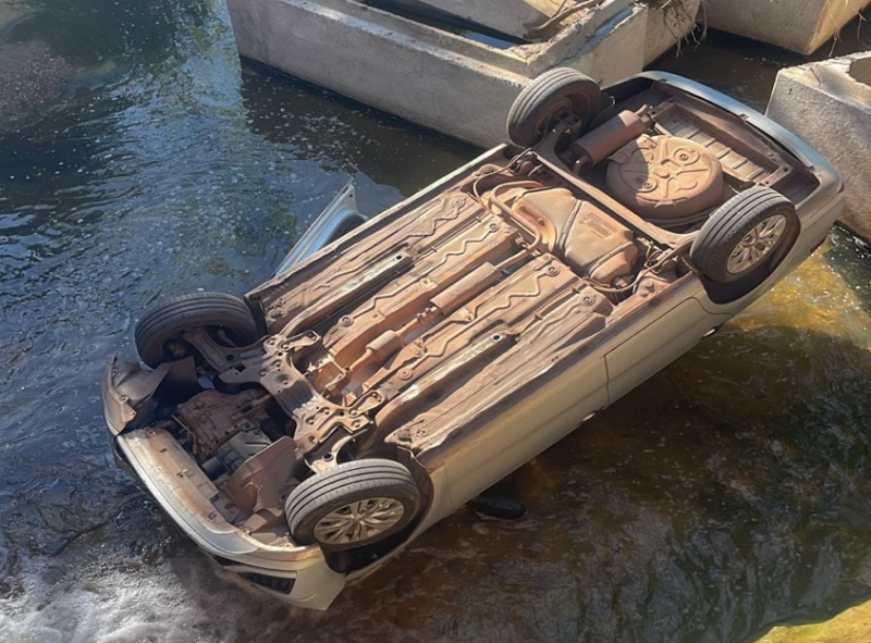  Motorista de aplicativo cai de ponte em V�rzea Grande ap�s tentar desviar de motociclista
