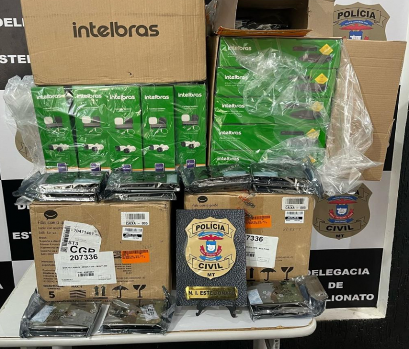 Pol�cia Civil recupera R$ 33 mil em eletr�nicos subtra�dos de empresa v�tima de golpe em Cuiab�