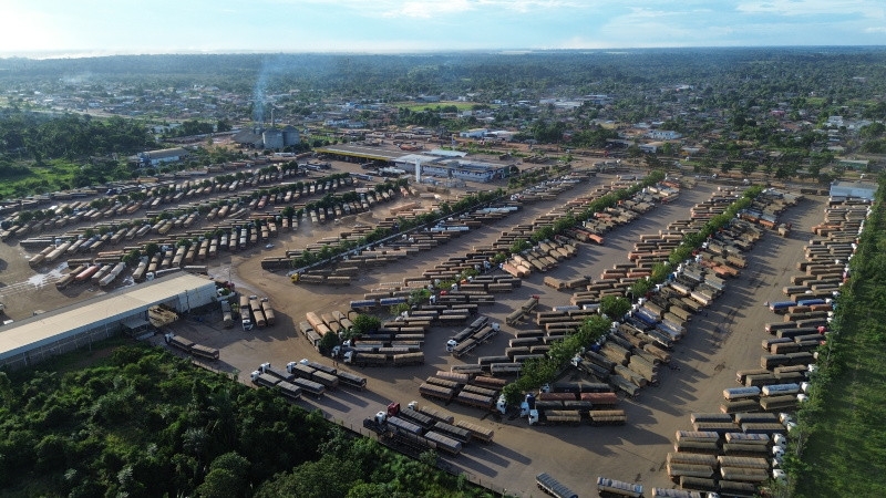Produ��o de soja em alta em MT provoca filas gigantes em Porto Velho