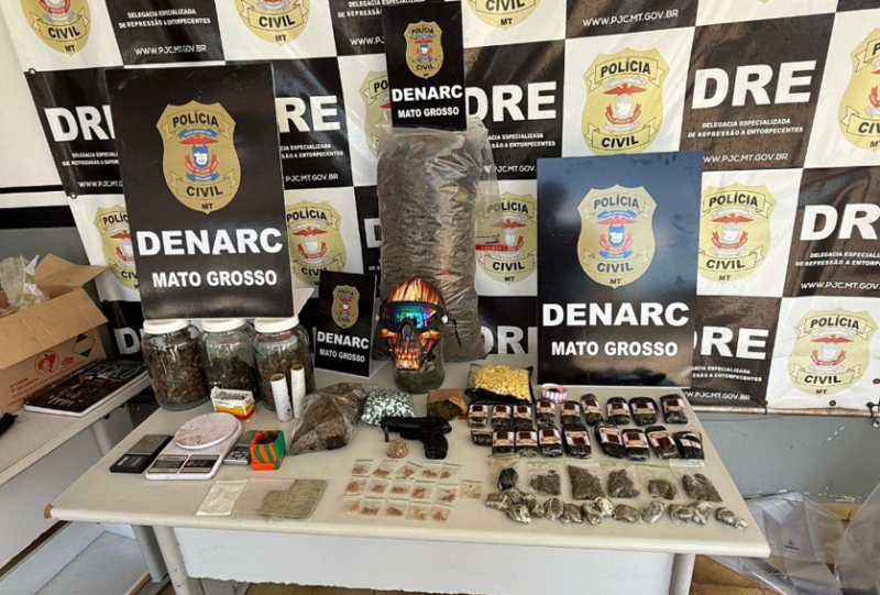 Pol�cia Civil fecha f�brica clandestina de drogas e prende dois suspeitos em Cuiab�