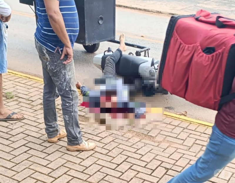 Entregador de 31 anos � morto a tiros enquanto pilotava moto em Sorriso (MT)