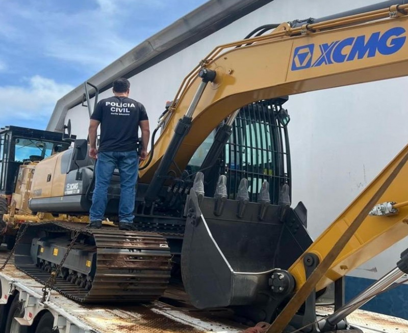 Pol�cia Civil de MT apreende maquin�rio furtado de assentamento do Incra em Sergipe