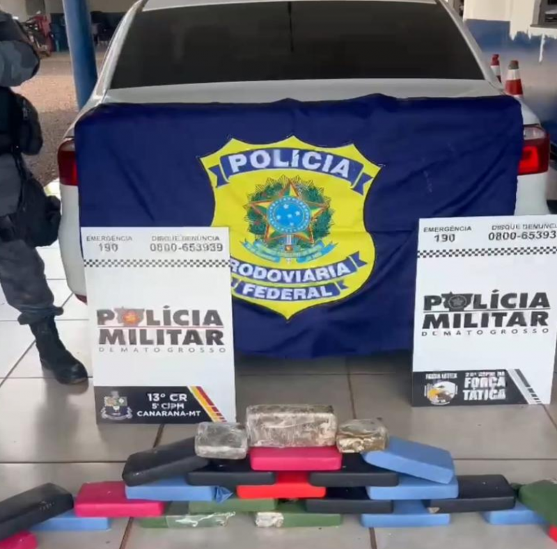 Homem � preso com 25 quilos de pasta base de coca�na em Canarana