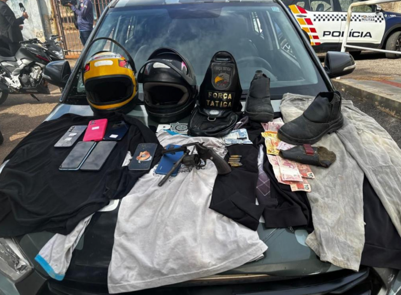 Pol�cia Militar prende dupla por roubo e recupera motocicleta furtada em Rondon�polis