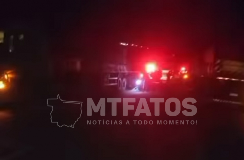 Acidente grave interdita BR-364 em Jaciara e deixa uma vtima fatal