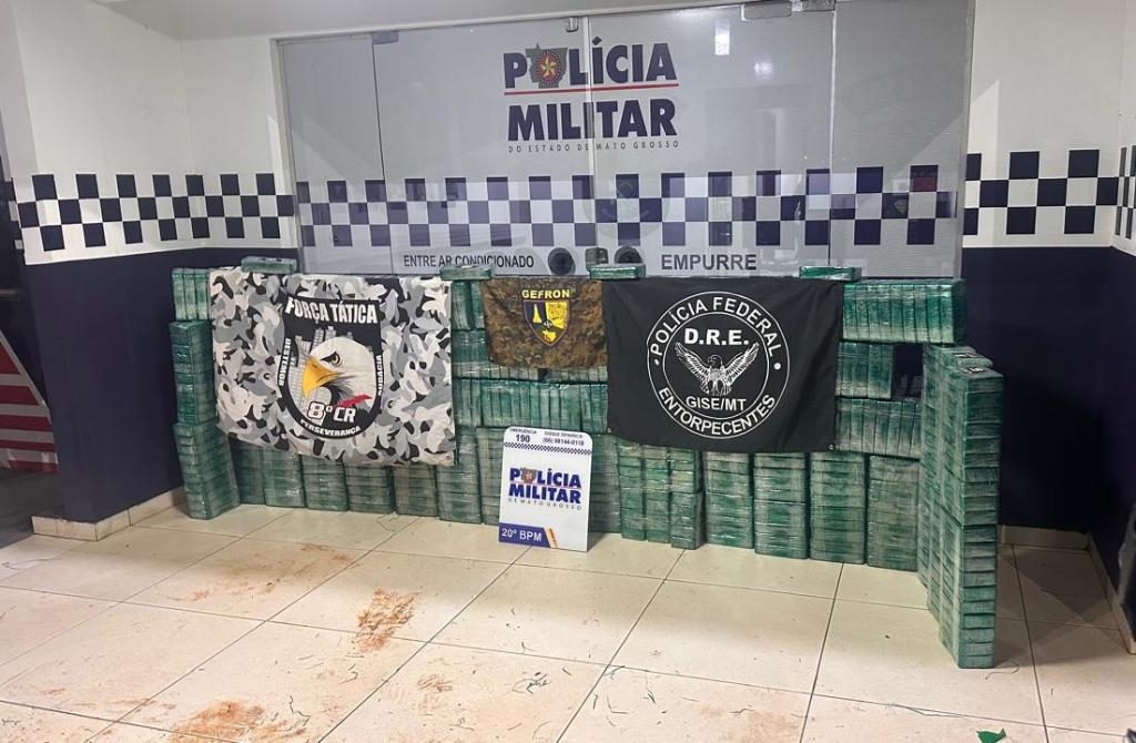 Ao integrada apreende 465 quilos de pasta base de cocana avaliada R$ 20 milhes em Juna