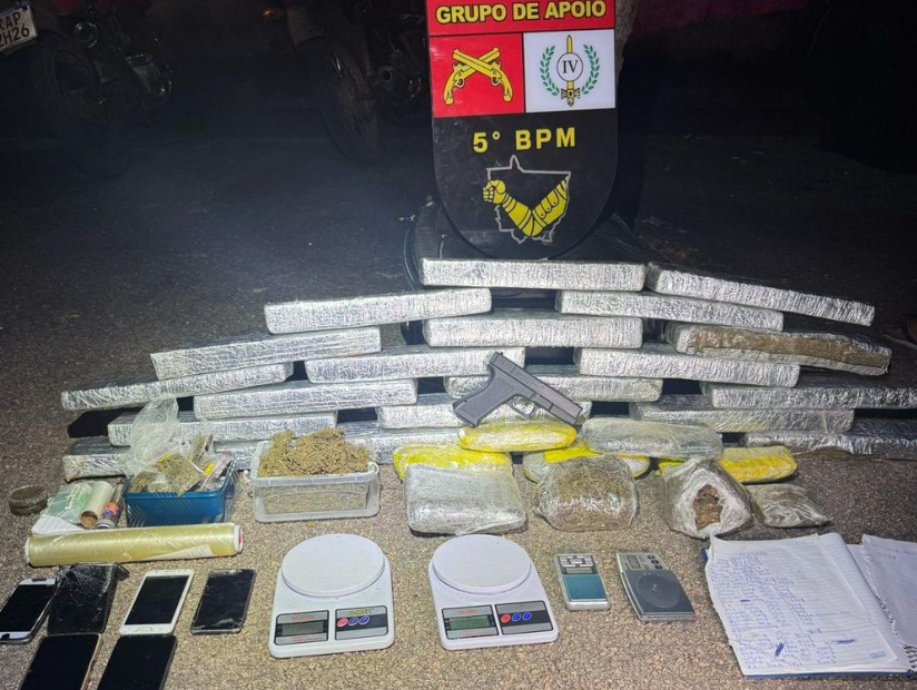 PM desativa depsito de drogas e prende trs suspeitos em Rondonpolis