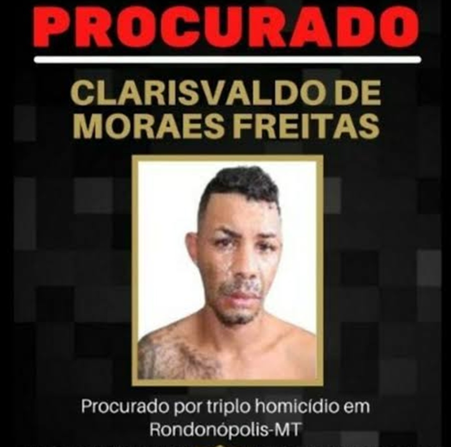 Homem � Preso por Homic�dio Triplamente Qualificado e Porte Ilegal de Arma de Fogo em Rondon�polis-MT