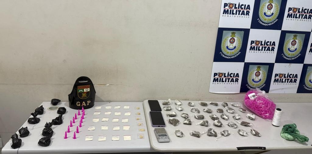 M�e e filho s�o presos em flagrante pela Pol�cia Militar com 81 por��es de drogas