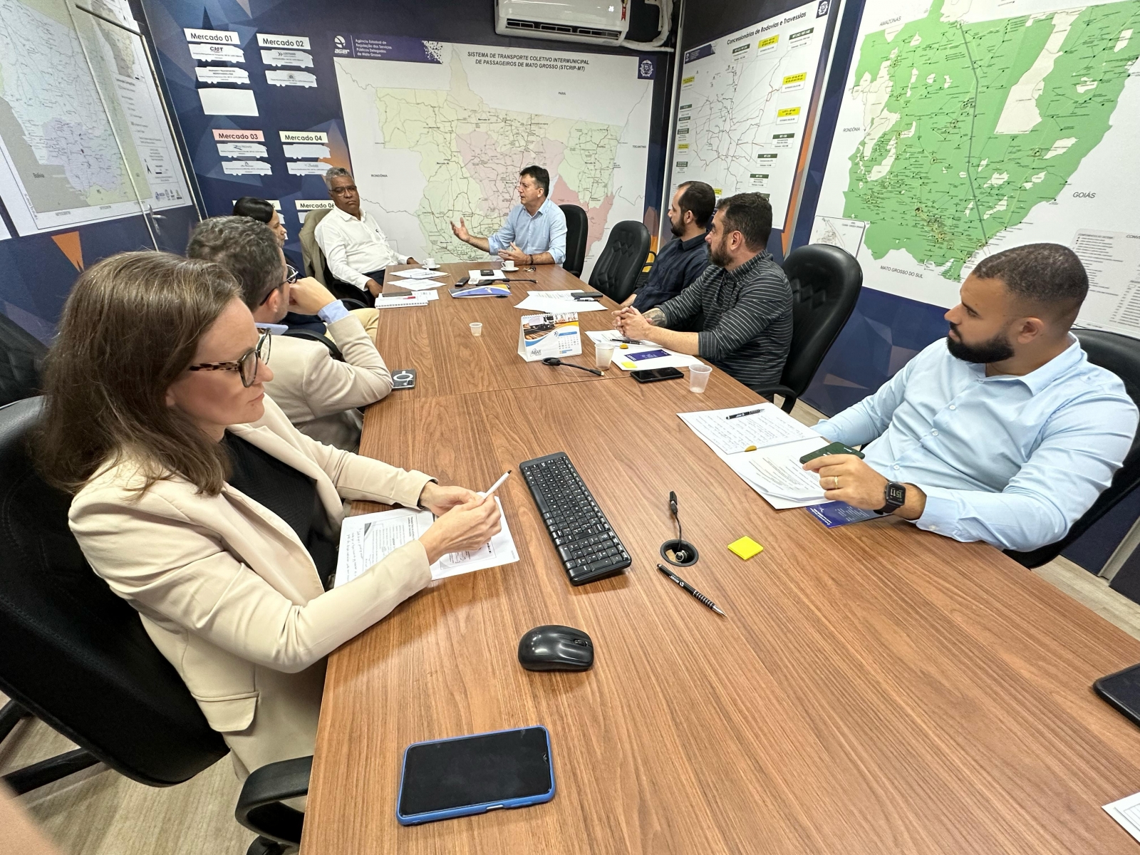 Ager-MT recebe ag�ncia de Goi�s para troca de experi�ncias e fortalecimento da regula��o