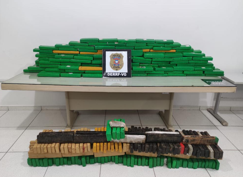 Pol�cia Civil apreende 329 tabletes de maconha durante investiga��es de furto em loja agropecu�ria em VG