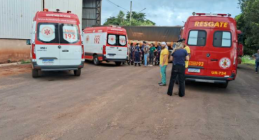 Idoso morre prensado por caminh�o durante manobra em Tangar� da Serra