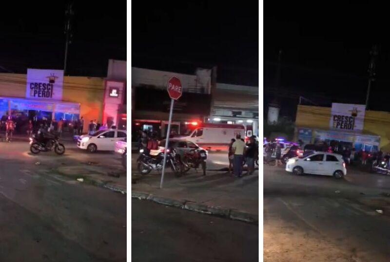 Motociclista perde a perna em acidente grave em Cuiab�; motorista � protegida de linchamento