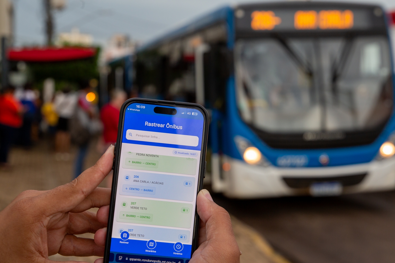 Prefeitura de Rondonpolis lana aplicativo para acompanhar nibus do transporte coletivo em tempo real