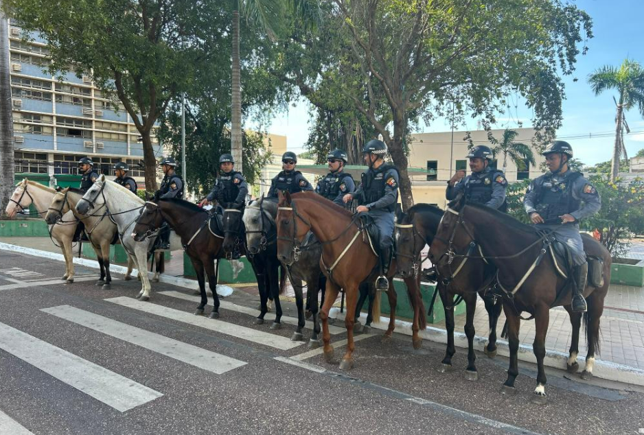 Cavalaria da Pol�cia Militar celebra 14 anos de cria��o com refor�o do policiamento na Capital