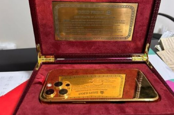 PF apreende iPhone banhado a ouro 24 quilates durante opera��o em MT