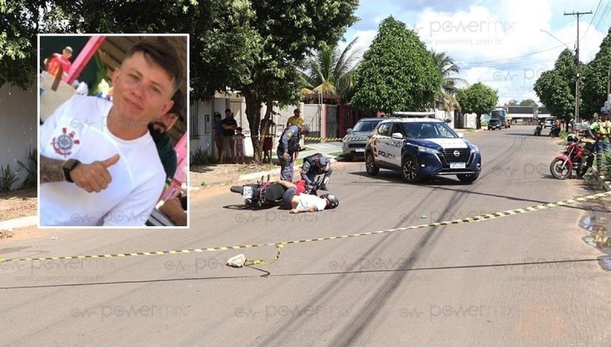 Homem  executado a tiros na frente da famlia em Nova Mutum