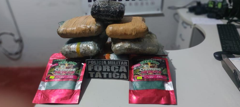 Faccionados s�o presos com supermaconha e dinheiro em rodovia de Gl�ria D�Oeste