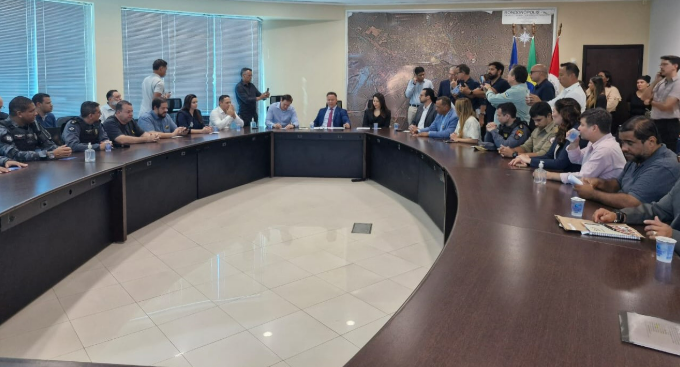 Sesp e Prefeitura de Rondon�polis firmam parceria e instalam Gabinete de Gest�o Integrada em Seguran�a P�blica  