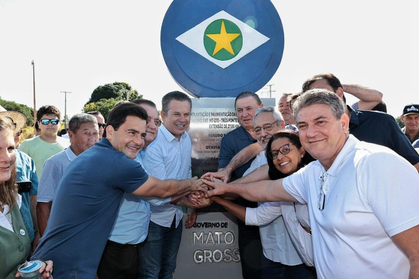 Governo entrega 123 km de asfalto em Rondon�polis: �obra mudou completamente a realidade�, afirma morador